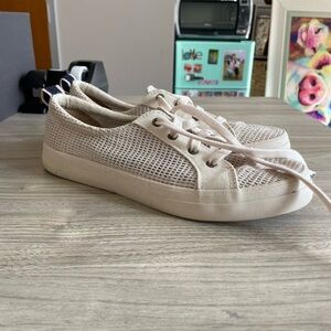 Sperry Women's Cream Mesh Sneakers